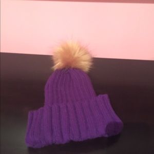 Purple beanie